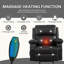 Fauteuil inclinable à bascule pour adultes avec 2 porte-gobelets, port de charge USB doux avec massage manuel et chaleur