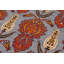 Tapis bleu / rouge / beige en laine noué à la main de 10 pi 1 po x 13 pi 10 po Othe Damask