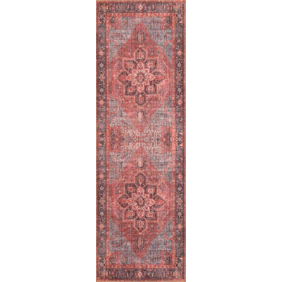 Sheali Oriental Machine Woven Cotton/Polyester Area Rug