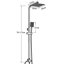 Harietta Mixer Shower with Adjustable Shower Head