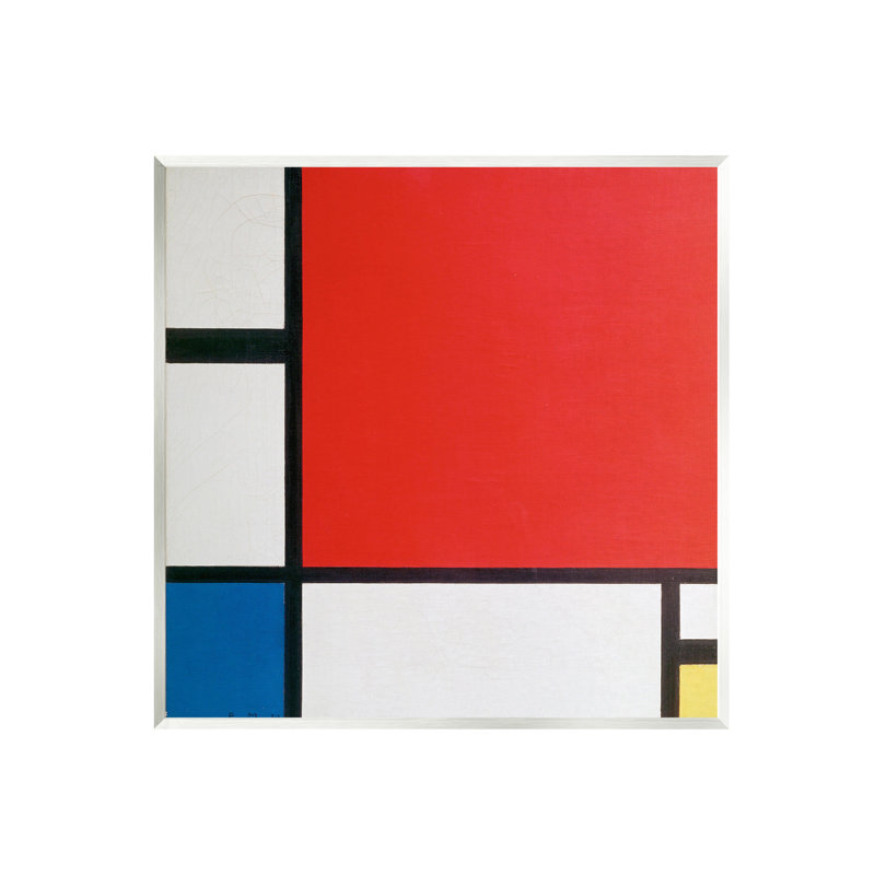 Stupell Industries Composition II in Red Blue Yellow Piet Mondrian ...