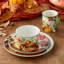 Service de table en céramique 16 pièces Harvest Fields - Assiettes, tasses et bols rustiques de style campagnard pour les repas et les réceptions confortables - Va au micro-ondes et au lave-vaisselle, parfait pour les repas en famille et les rassemblem
