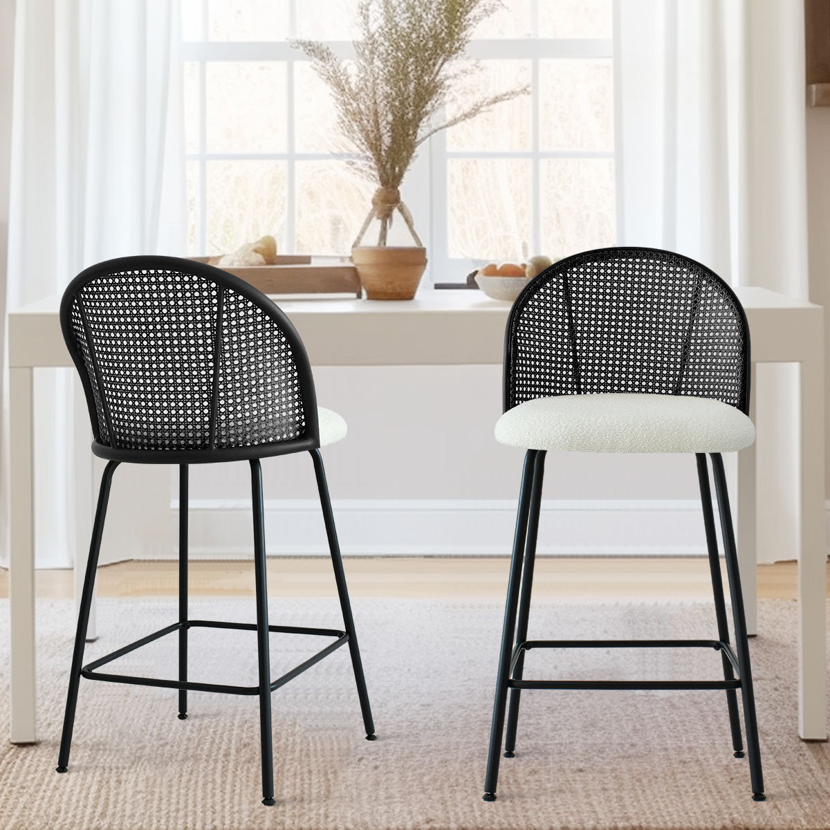 Beachcrest Home Attalla 26.7'' Rattan Stool & Reviews - Wayfair Canada