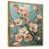 Toile avec cadre flottant or