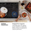 ZLINE Autograph 36 in. Marino Black Stainless Gas Range w/ 6 Gas Burners & Gold Accents-2049420561
