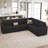 L-Shaped Modular Sleeper Sectional-101957146
