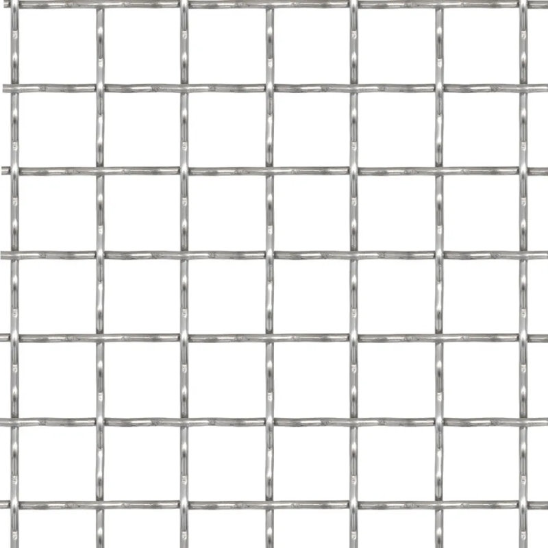 Escudero Stainless Steel Crimped Wire Fence Mesh Panel Barrier Coop, 50cm H x 50cm W