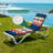  Outdoor Indoor 3'' Lounge Patio Cushion Nautical Anchors Ship Wheels Waves Rope Details Water-Resistant Chaise Lounge Cushion for Chair Patio Furniture Seat Cushion