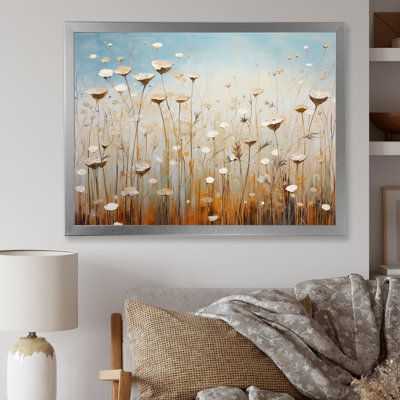 Minimalisme prairie magique sur toile