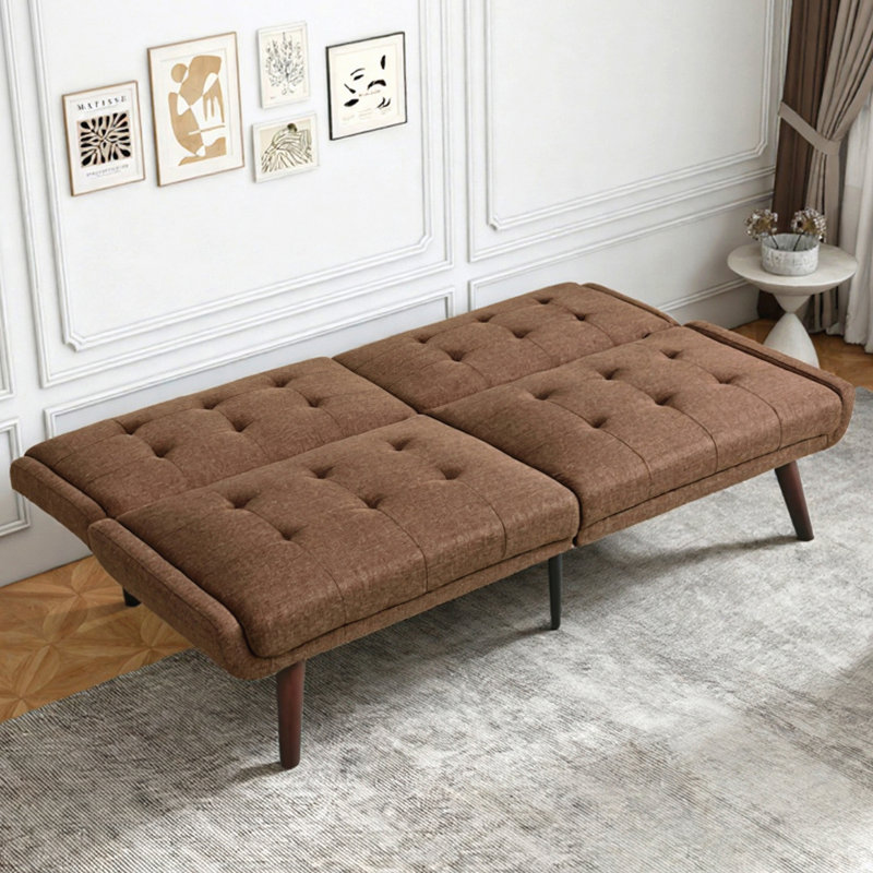 Canapé-lit convertible futon, Brun
