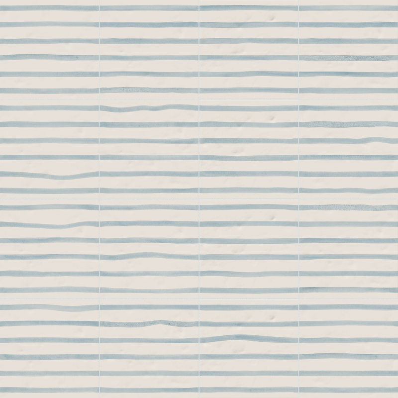 Berta 7-7/8 In. X 7-7/8 In. Ceramic Wall Tile, Olas