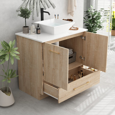 Meuble-lavabo sur pied simple 29,9 po Rochanda