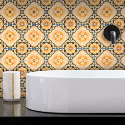 Carreau de mosaïque auto-adhésif en vinyle 8 po x 8 po