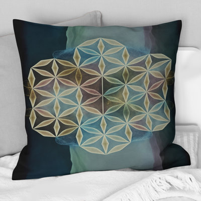 Ancien sacré rétro Designs II - Coussin décoratif à imprimé géométrique abstrait