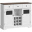 47" Buffet Cabinet With Storage Modern Kitchen Buffet Sideboard With 3 Drawer