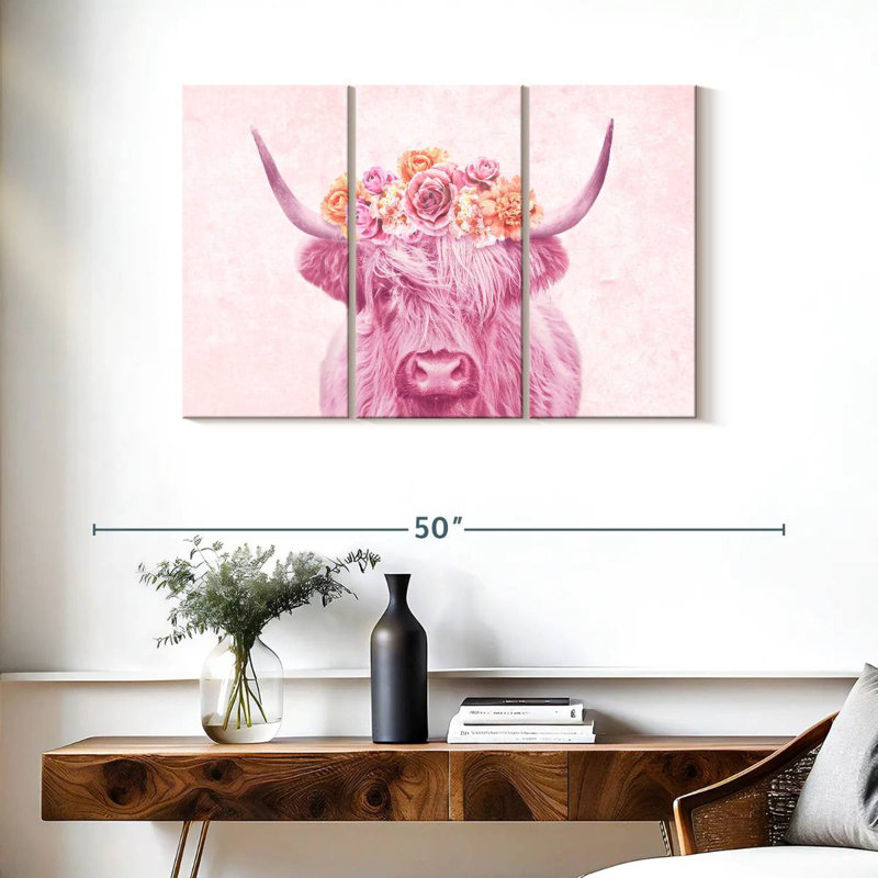 Brampt Cow Flower Crown, 24" H x 38" W