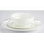 Waterside Atelier Porcelain Dining Set, 12 Piece Contemporary White Tableware Set for 4