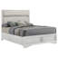 Lit double à panneau tapissier Liesta Blanc-1335800291-1335800290