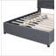 Lit plateforme tapissier avec tête de lit à motif de brique, lit gigogne et 2 tiroirs pour les chambres à coucher modernes-463648532-463648535