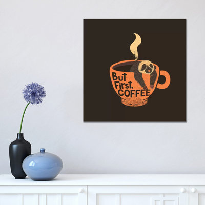 But First, Coffee, Square by Tobias Fonseca - Wrapped Canvas Gallery-Wrapped Canvas Giclée
