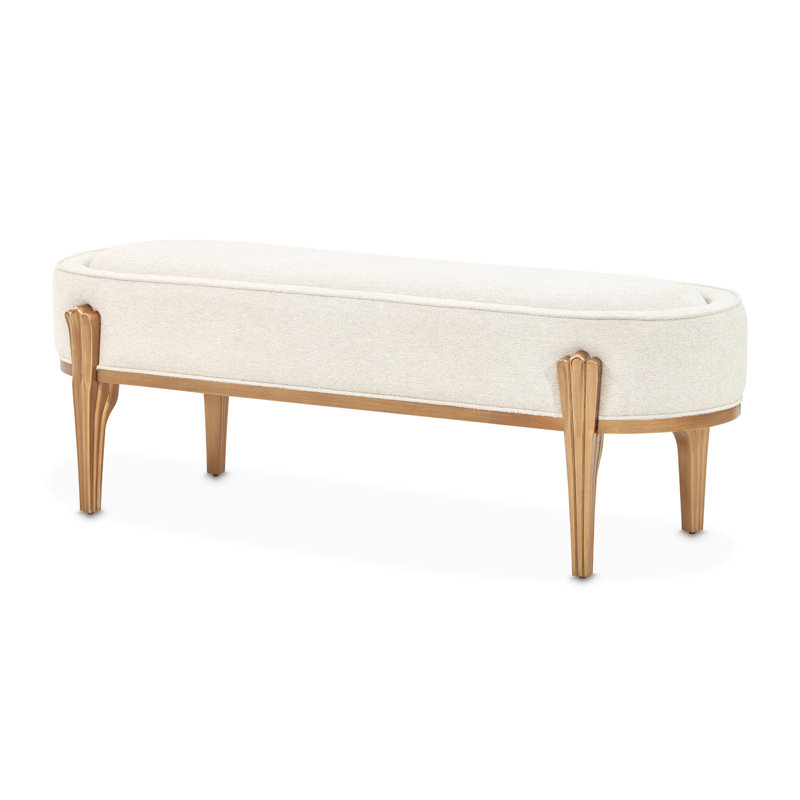Camellia Field Upholstered Bench