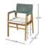 Ensemble repas d'extérieur en bois d'acacia pour 6 personnes avec coussins et coussins Brendalyn-129674139