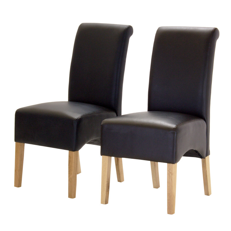 Jerrie Upholstered Parsons Chair, Brown