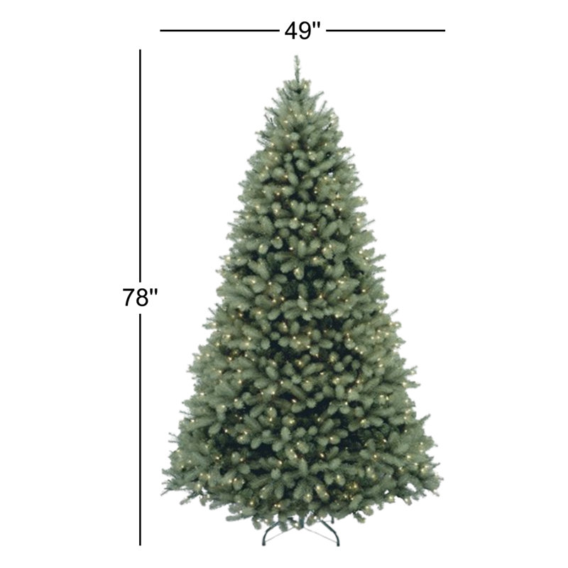 Pre-Lit Fir Christmas Tree, 6.5' H