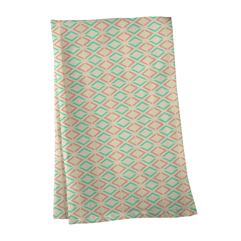 Serviette de thé à losanges arrow Mcguigan, Sergé de coton