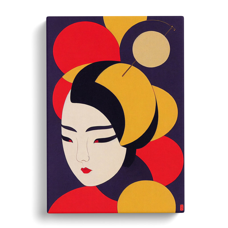 Asian Woman - Wrapped Canvas, 76cm H x 50cm W x 3cm D