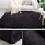 Tapis intérieur / extérieur noir moelleux à poils longs Neicha-46257488