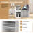 Reception Desk With Lockable Drawer & Adjustable Shelf Oval Tabletop For Store Black