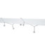 Lit double en bois blanc avec fenêtre et clôture - Structure solide +, jeu à DEL, sans sommier pour la taille de la chambre à coucher et construction robuste, ténacité, fascination, éminence-85847551