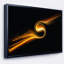 « fractal 3d danse yellow design », reproduction d’impression sur toile tendue encadrée-63567553