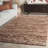 425 Handwoven Wool/Cotton/Polyester No Pattern Indoor Use Only Rug in Rust/Brown-2086171519