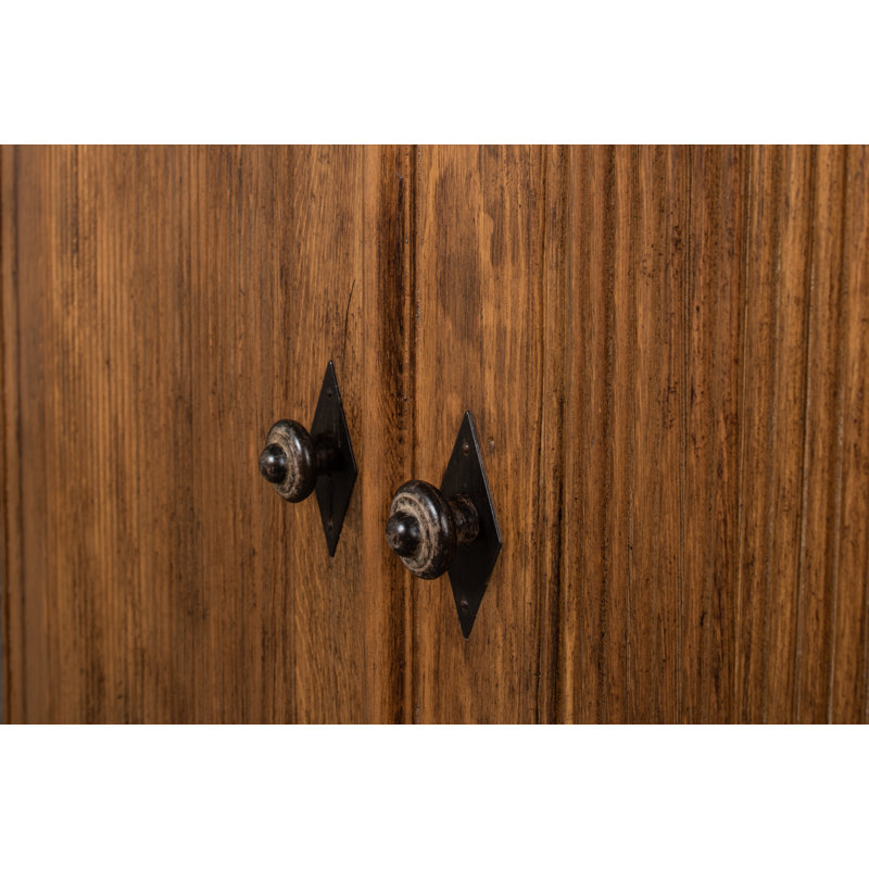 Brooks 63'' W Solid Wood Sideboard, Brown
