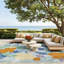 Tapis tropical multicolore bleu 9 pi x 12 pi Megan-1697661473-1700135398