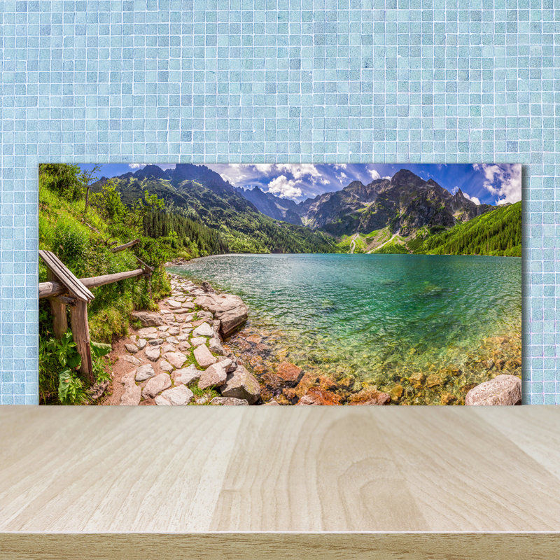 50cm W x 100cm L Glass Peel and Stick Panel