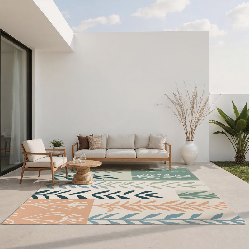 Tapis intérieur et extérieur Evergreen Dreams, Rectangle 1 pi 6 po x 2 pi 6 po