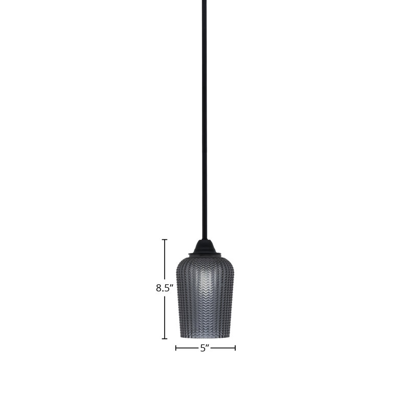 Paramount Stem Hung Pendant, Black