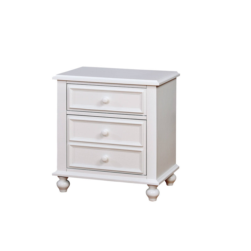 Table de chevet 2 tiroirs Sedley, Blanc