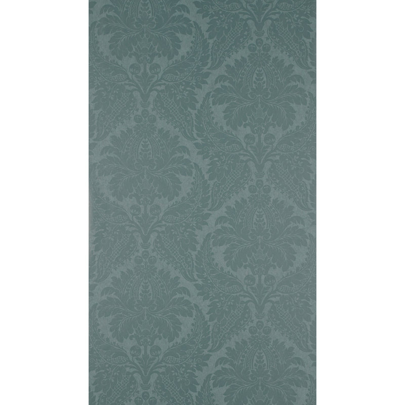 Malmaison Damask Wallpaper, Teal