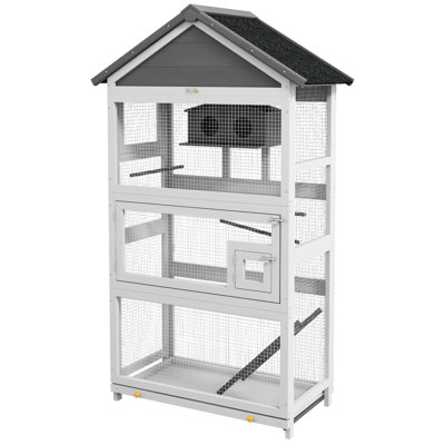 Wooden Bird Aviary