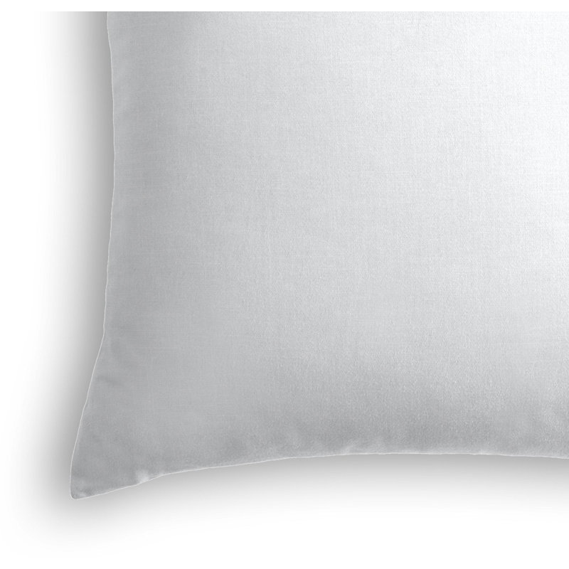Housse de coussin carrée, 16 po x 16 po, Blanc brillant, Duvet