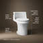 Toilette allongée une pièce San Souci ™ 1,28 GPF (siège inclus)-14063105-65083846