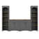 3-Piece Farmhouse Entertainment Centre For 70" TV With Storage Cabinet , Rustic Multifunctional Sideboard With Adjustable Shelves