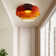 Mid Century Modern Ceiling Light 3 Layer Glass Shade