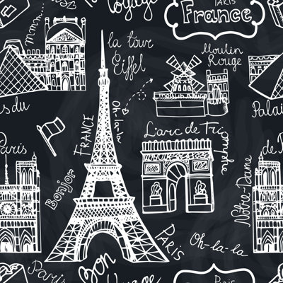 Hargreaves Peel & Stick Paris Roll