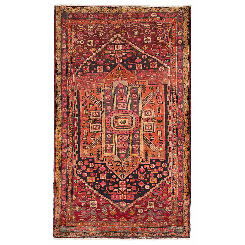 Tapis orange Anadol 4 pi 4 po x 7 pi 3 po