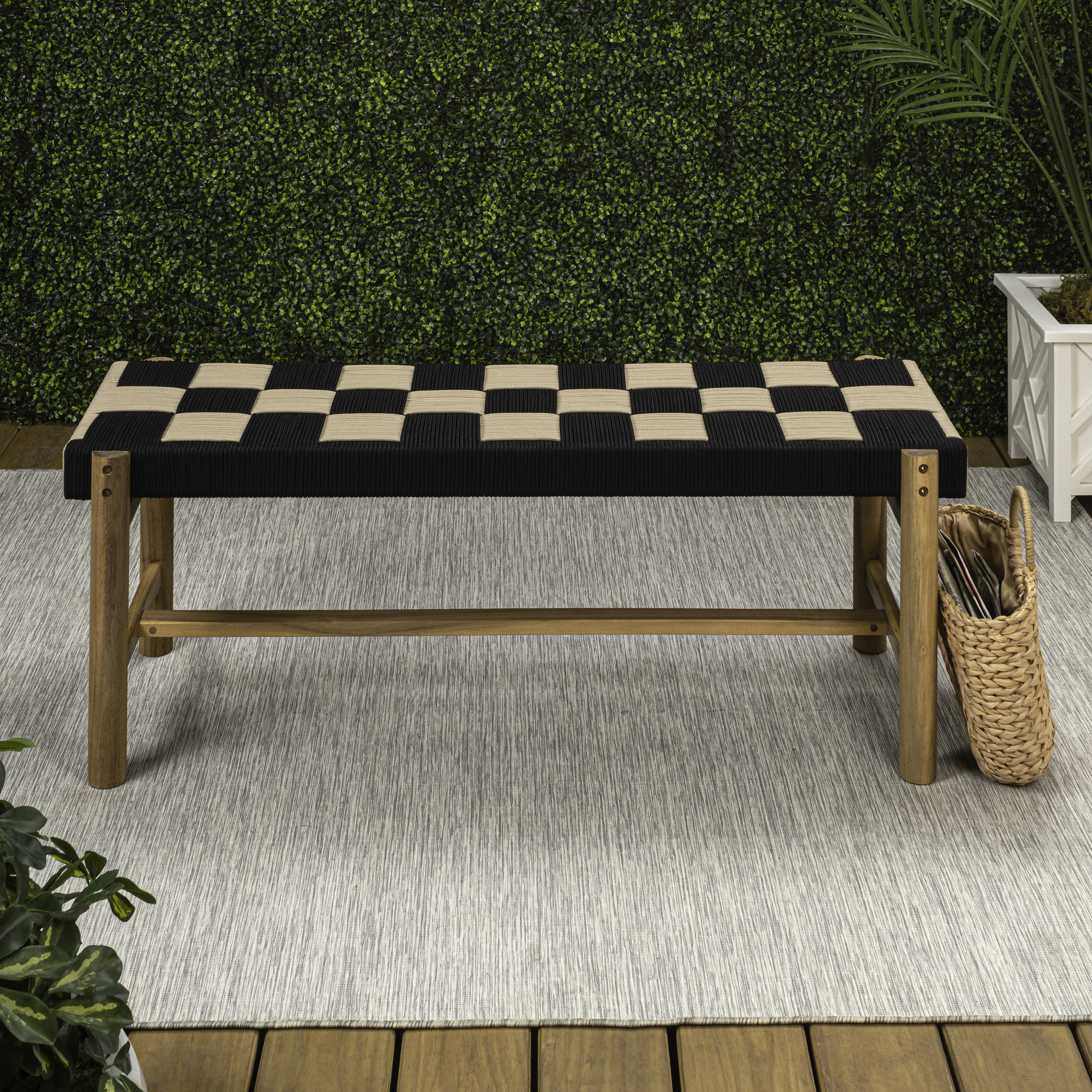 Checkerboard Rope Ebern Designs Denis 48